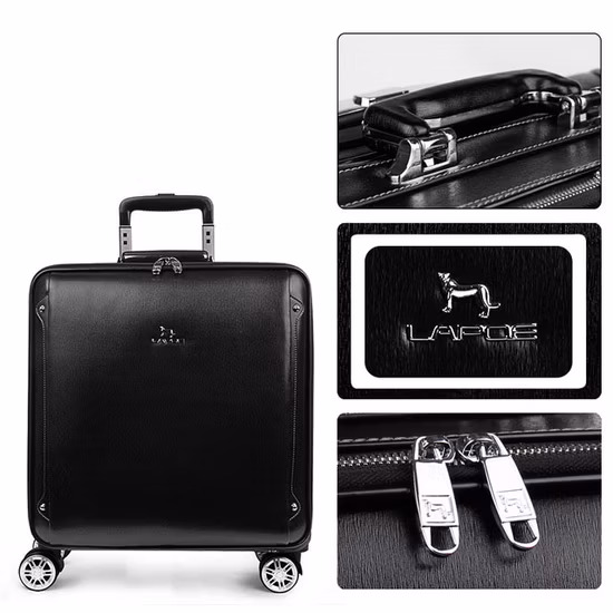 Сумка-чемодан для путешествий, школьный багаж, тележка со встроенными колесами размером от 16 до 20 дюймов из натуральной кожи (CY3333)