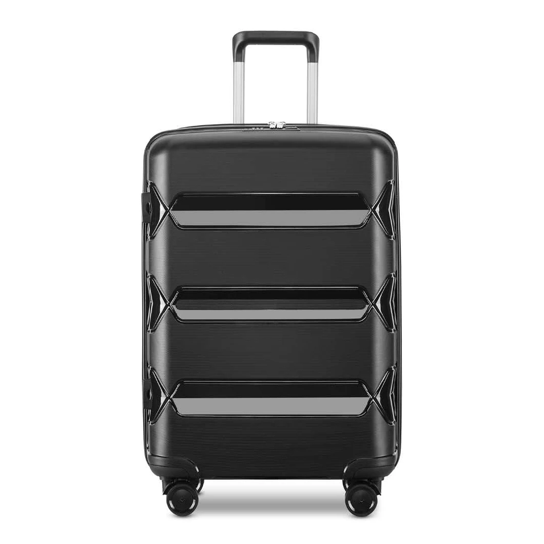 Hard Shell Carry on 3 PCS Trolley Suitcase High Quality PP Trolley Luggage Sets Bags Cases (XHPP005)