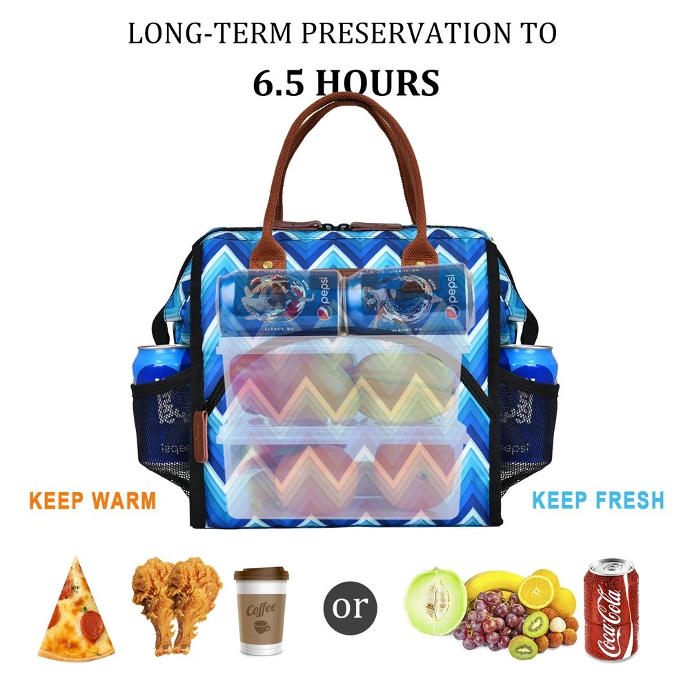 2021 Insulated Lunch Bag Thermal Custom Flamingos Printing Tote Bags Cooler Picnic Food Lunch Box Bag