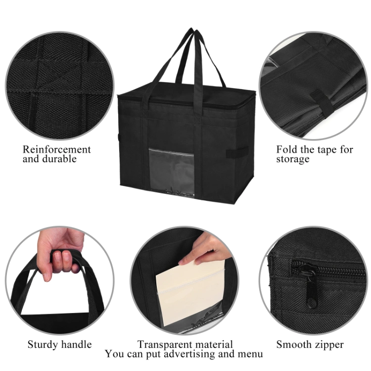 Custom Non Woven Picnic Tote Grocery Thermal Shopping Insulation Lunch Cooler Bags